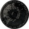 Ekena Millwork Granada Ceiling Medallion (Fits Canopies up to 4 1/4"), Hand-Painted Black Pearl, 15 3/4"OD x 5/8"P CM16GABPS - alternate 1